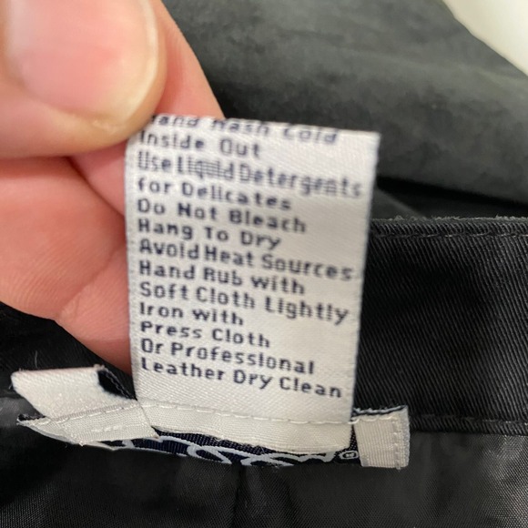 Vintage Lilly Pulitzer Womens Dana Washable Pig Suede Skirt 12 Black Knee Length - Picture 7 of 12